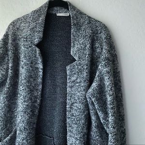 Zara notch collar blazer coat